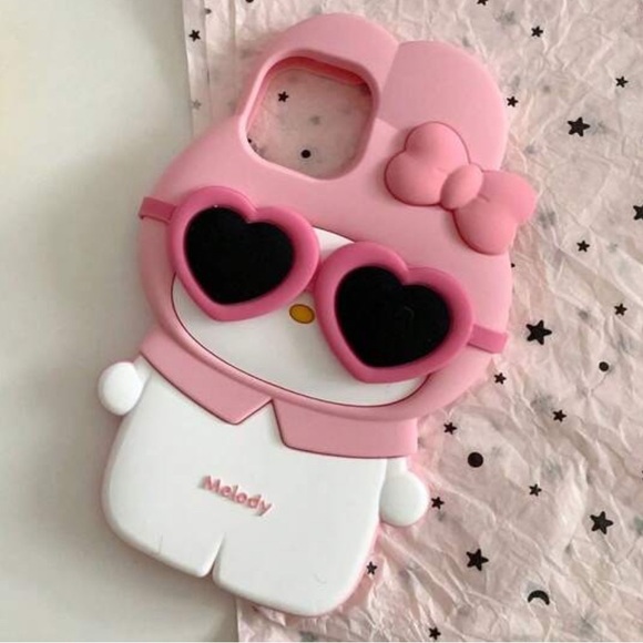 🔖 Sanrio’s Kuromi & Melody 
iPhone 13 Max Pro 
3D Sillicone Cases - Picture 6 of 8